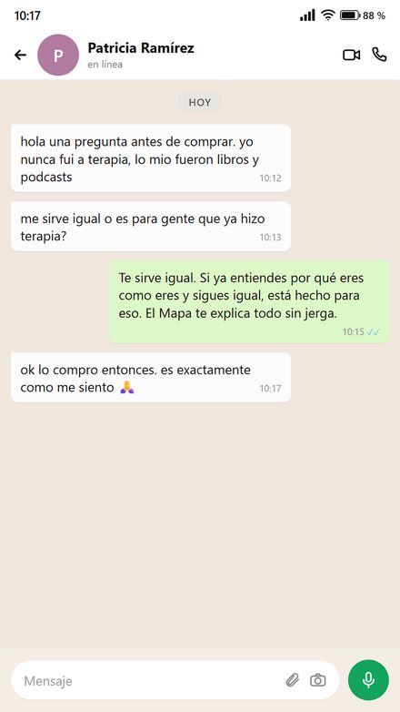Mensaje de alguien que nunca hizo terapia